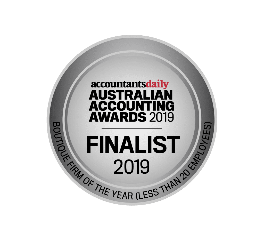 2019 Australian Accounting Award Finalist logo