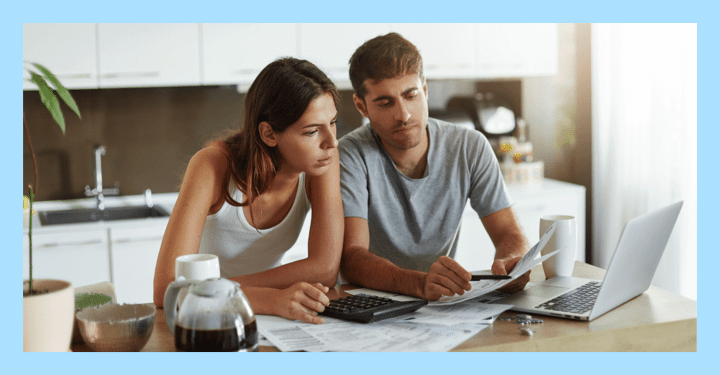 Young Couple Experiencing Financial stress and wanting to access their super early