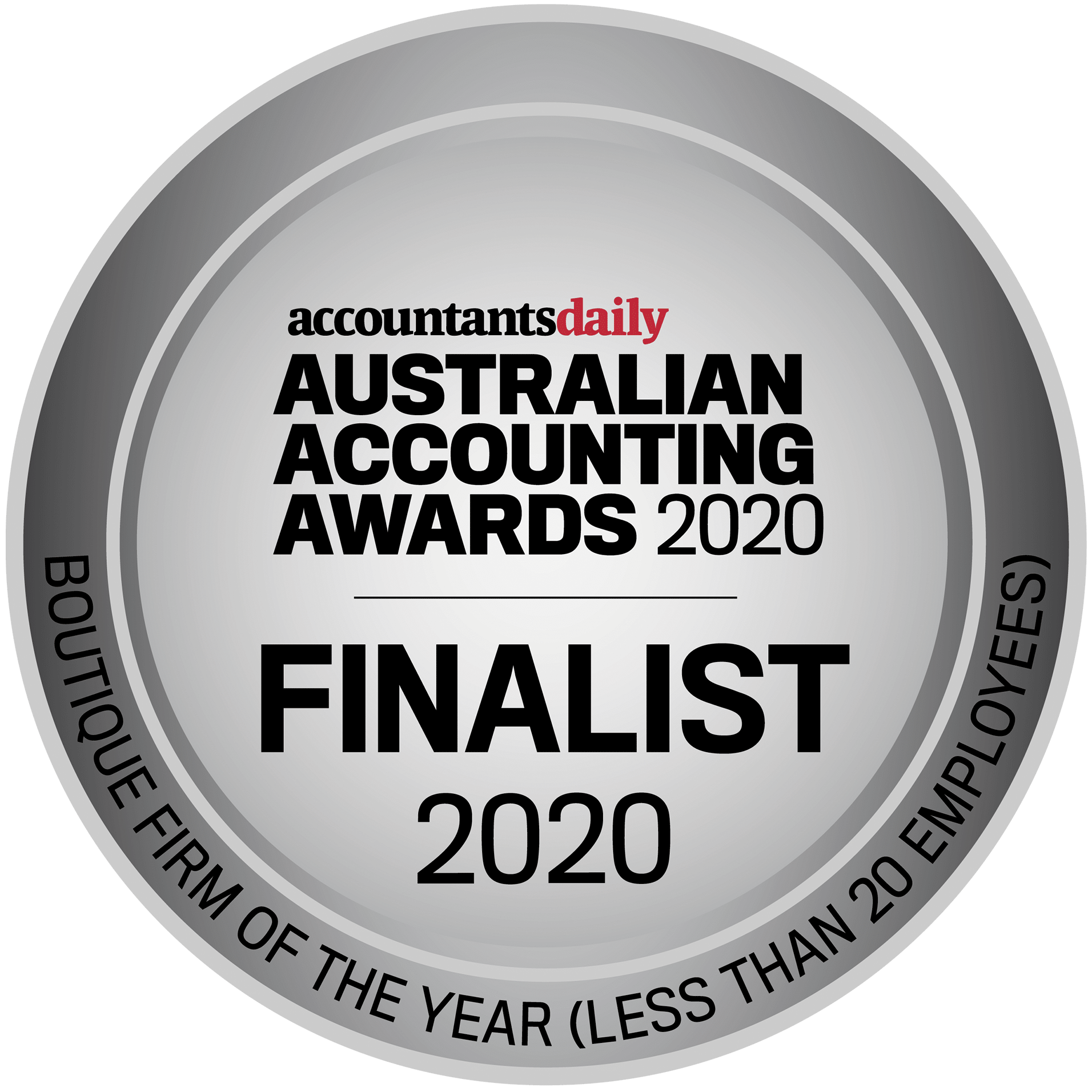 AccountantsDaily Australian Accounting Awards 2020 Finalist
