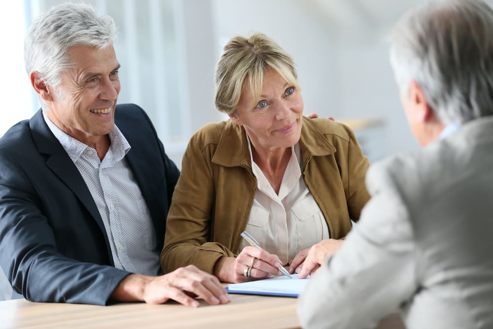 Senior Couple Meeting Real-estate Agent For Investment in Newcastle, NSW